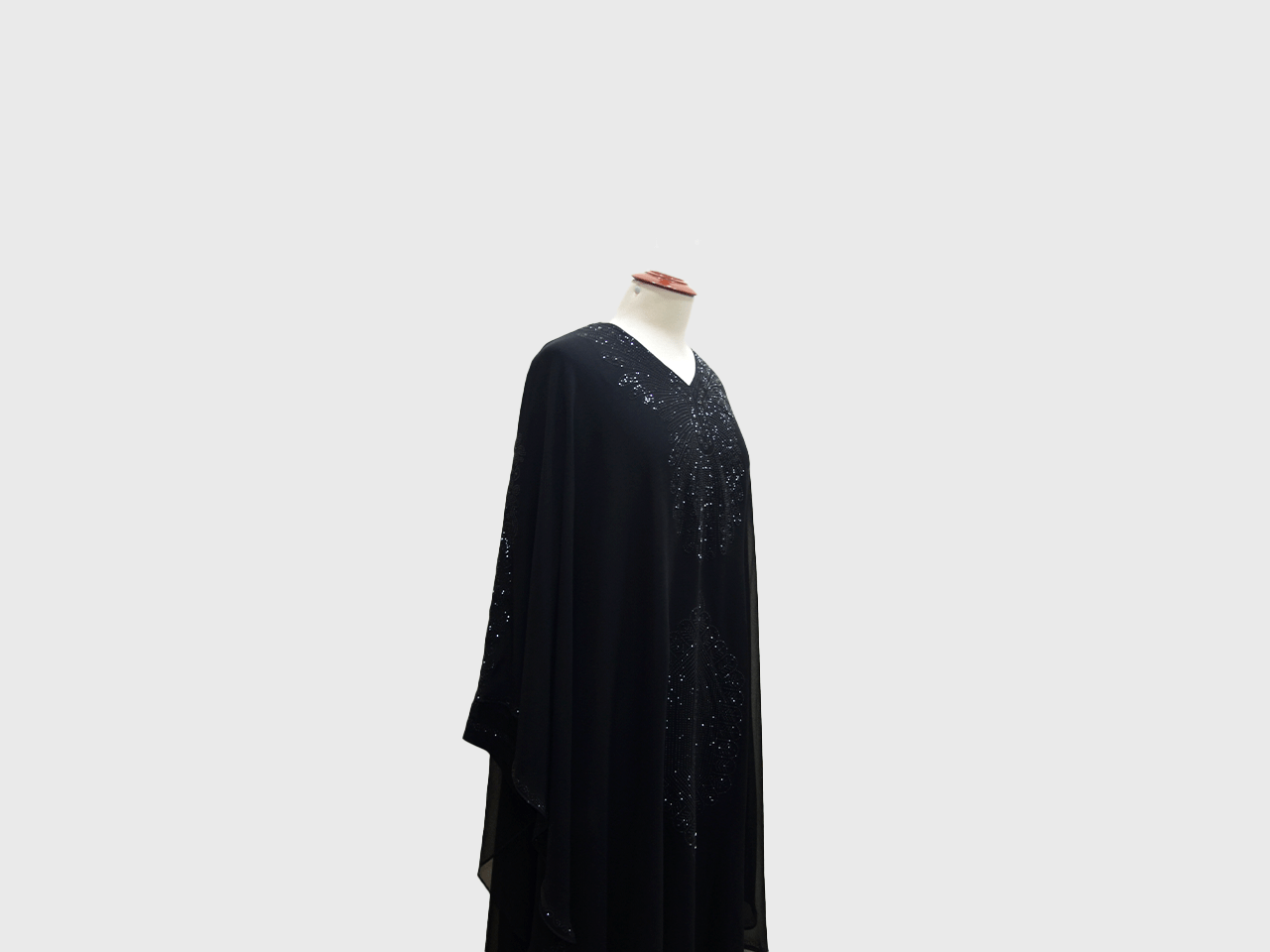 V – Neck Umbrella Long Abaya – Sheeso