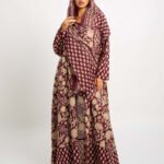 Ruby Vine A-Cut Abaya