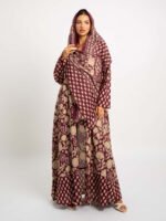 Ruby Vine A-Cut Abaya