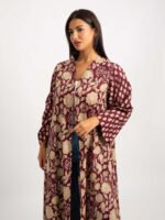 Ruby Vine A-Cut Abaya - Image 3