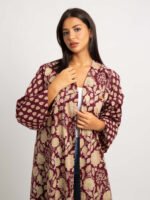 Ruby Vine A-Cut Abaya - Image 4